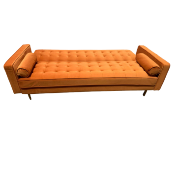 Velvet 3 Seater Sofa Bed – Luxurious Green Couch with Adjustable Click-Clack Comfort