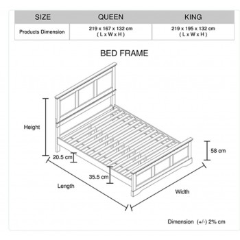 Caila 4 Pcs (Tallboy) Solid Wood Bedroom Suite In Multiple Size & Colour