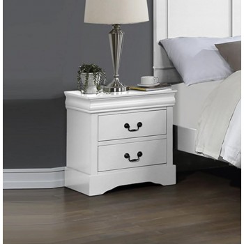 Caila Solid Wooden Multiple Colour Bedside Table with 2 Drawers