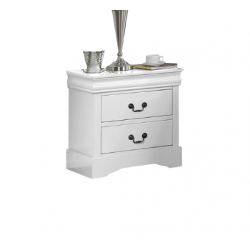 Caila Solid Wooden Multiple Colour Bedside Table with 2 Drawers