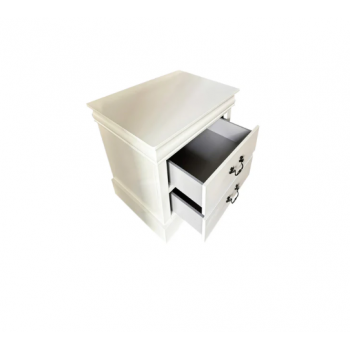 Caila Solid Wooden Multiple Colour Bedside Table with 2 Drawers