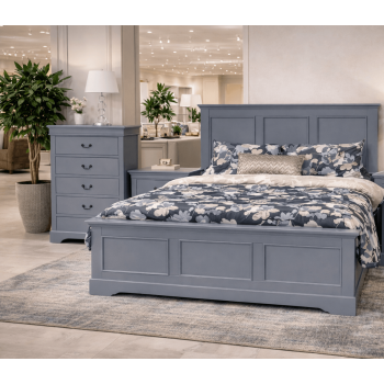Caila 4 Pcs (Tallboy) Solid Wood Bedroom Suite In Multiple Size & Colour