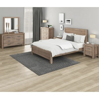 Nikoly 5 Pcs Bedroom Suite In Acacia Timber In Multiple Size & Colour