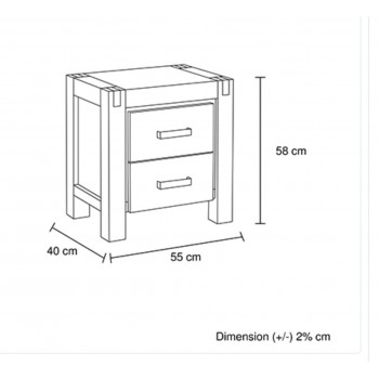 Solid Acacia Timber Bedroom Suite Nikoly – Complete 5-Piece Natural Wood Furniture Set with Multiple Sizes