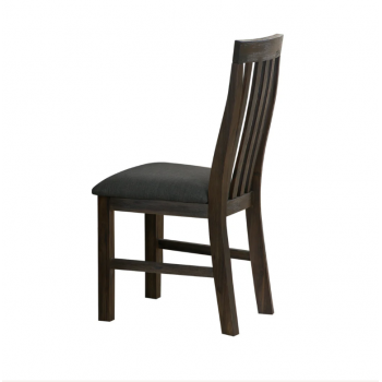 Nikoly Solid Acacia Timber Medium Size Dining Table With 6X Linen Upholstered Chair