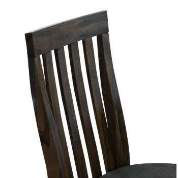 Nikoly Solid Acacia Timber Medium Size Dining Table With 6X Linen Upholstered Chair
