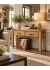 Nikoly Solid Acacia Hall Table with 2 Drawers 