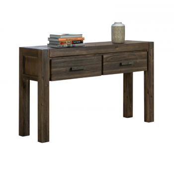 Nikoly Solid Acacia Hall Table with 2 Drawers