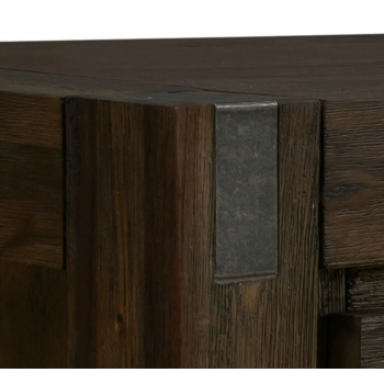 Nikoly Solid Acacia Hall Table with 2 Drawers