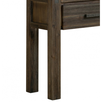 Nikoly Solid Acacia Hall Table with 2 Drawers