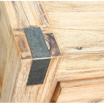Nikoly Solid Acacia Hall Table with 2 Drawers