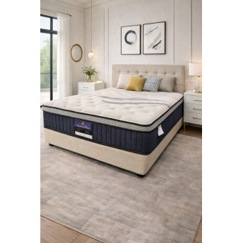 Luxury Hotel Collection Euro Top Pocket Spring Coil with Knitted Fabric Medium Firm Mattress