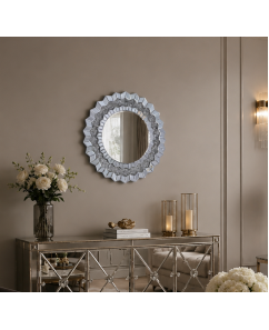 Luxury Smokey Grey Wall Mirror Crafted with Premium-Quality Glass and Elegant Sparkling Finish