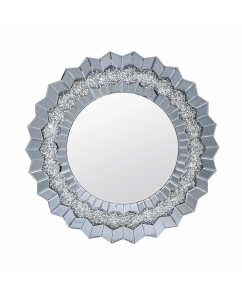Luxury Smokey Grey Wall Mirror Crafted with Premium-Quality Glass and Elegant Sparkling Finish
