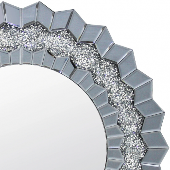 Luxury Smokey Grey Wall Mirror Crafted with Premium-Quality Glass and Elegant Sparkling Finish