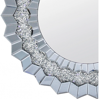 Luxury Smokey Grey Wall Mirror Crafted with Premium-Quality Glass and Elegant Sparkling Finish