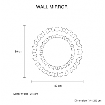 Luxury Smokey Grey Wall Mirror Crafted with Premium-Quality Glass and Elegant Sparkling Finish