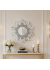 Luxury Sparkling Wall Mirror with Smokey Grey & Silver Glass Finish 