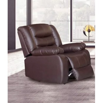 Doris 1 Seater Recliner Sofa Faux Leather Couch in Multiple Color 