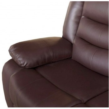 Doris 3+1+1 Recliner Sofa Suite Faux Leather Manual Multiple Color 