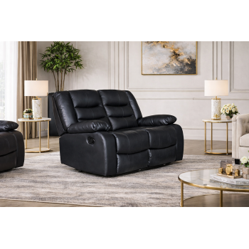 Doris 2 Seater Recliner Sofa Faux Leather Couch Multiple Colour
