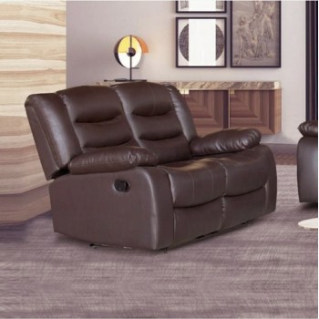 Doris 2 Seater Recliner Sofa Faux Leather Couch Multiple Colour