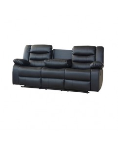 Arabella Manual Recliner Sofa Set – 3R+2R Premium Leatherette with LED Lighting
