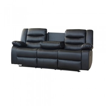 Arabella Manual Recliner Sofa Set – 3R+2R Premium Leatherette with LED Lighting