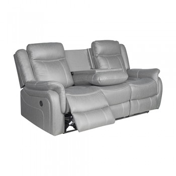 Bently 3R+1R+1R Seater Fabric Power Recliner with USB & Cup Holders 