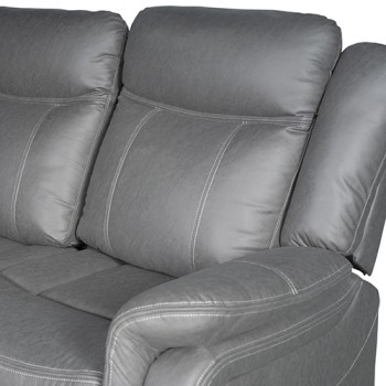 Bently 3R+1R+1R Seater Fabric Power Recliner with USB & Cup Holders 