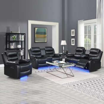 Arabella 3R+2R+1R Seater Leatherette Recliner Sofa with LED Lights