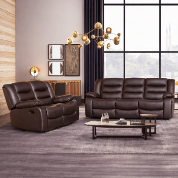 Doris 3+2 Recliner Sofa Suite Faux Leather Manual Multiple Color  
