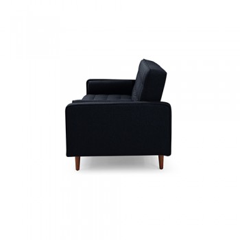 Velvet 3 Seater Sofa Bed – Luxurious Green Couch with Adjustable Click-Clack Comfort