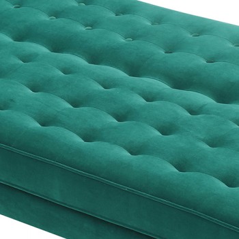 Velvet 3 Seater Sofa Bed – Luxurious Green Couch with Adjustable Click-Clack Comfort